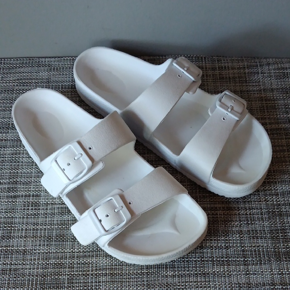 Target White Double Strap Sandals